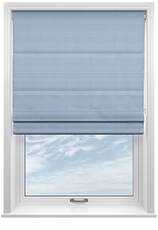 Shima Faux Silk, Sky - Roman Blind
